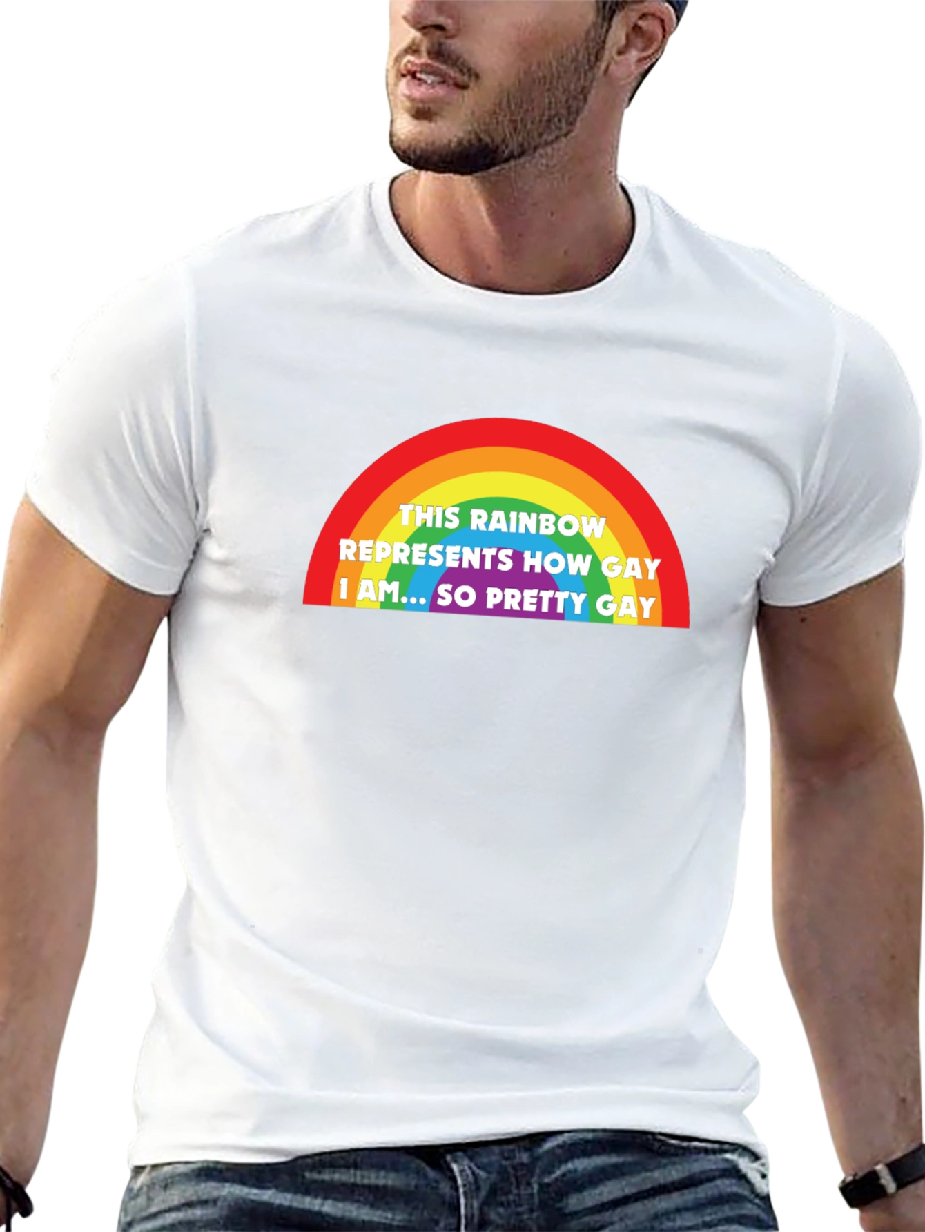 Rainbow Gay Pride T-Shirt - So Pretty Gay