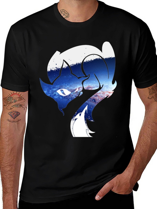 Cosmic Fox Graphic Tee - Unique Animal Design