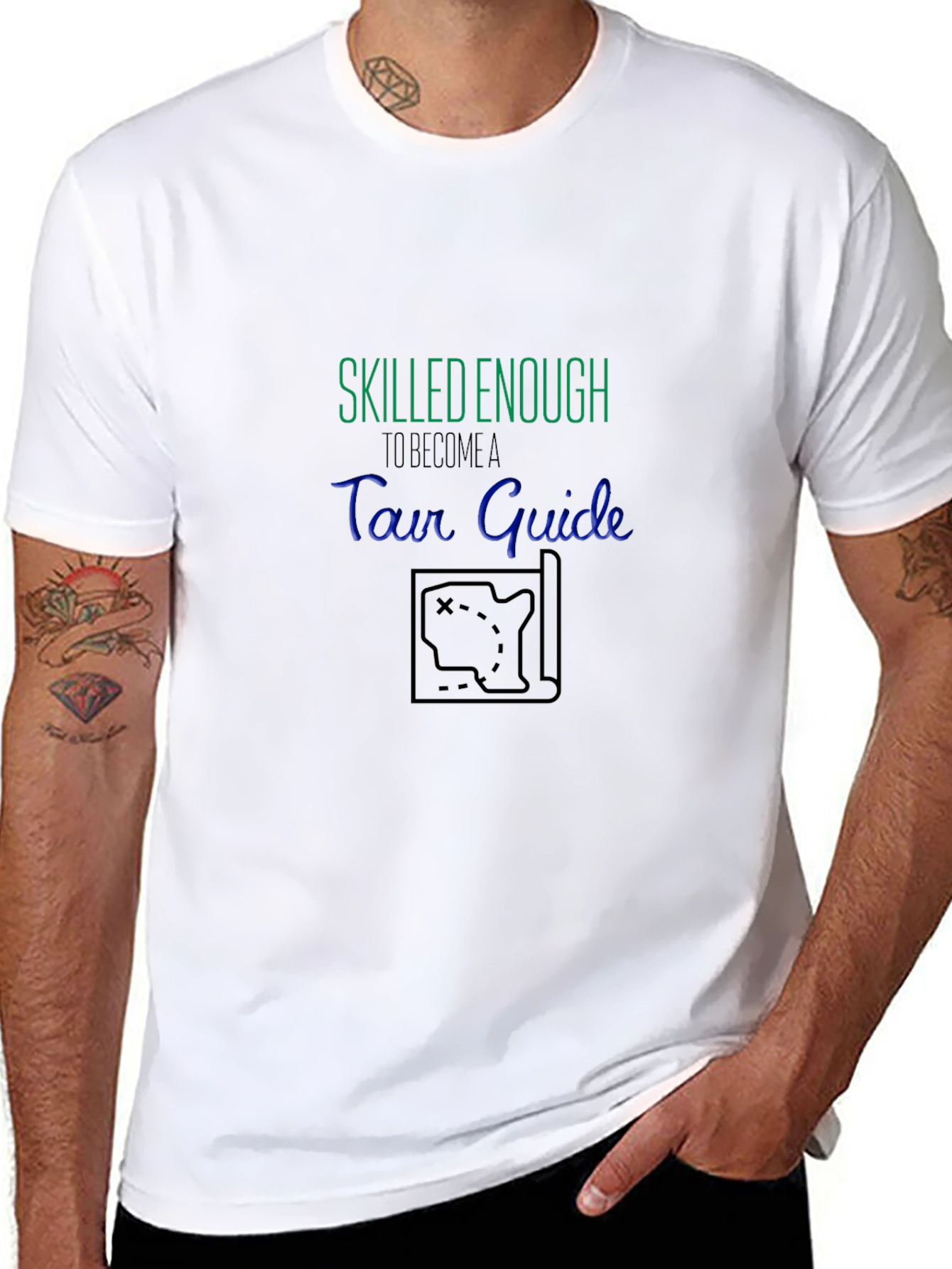 Skilled Enough Tour Guide Black T-Shirt