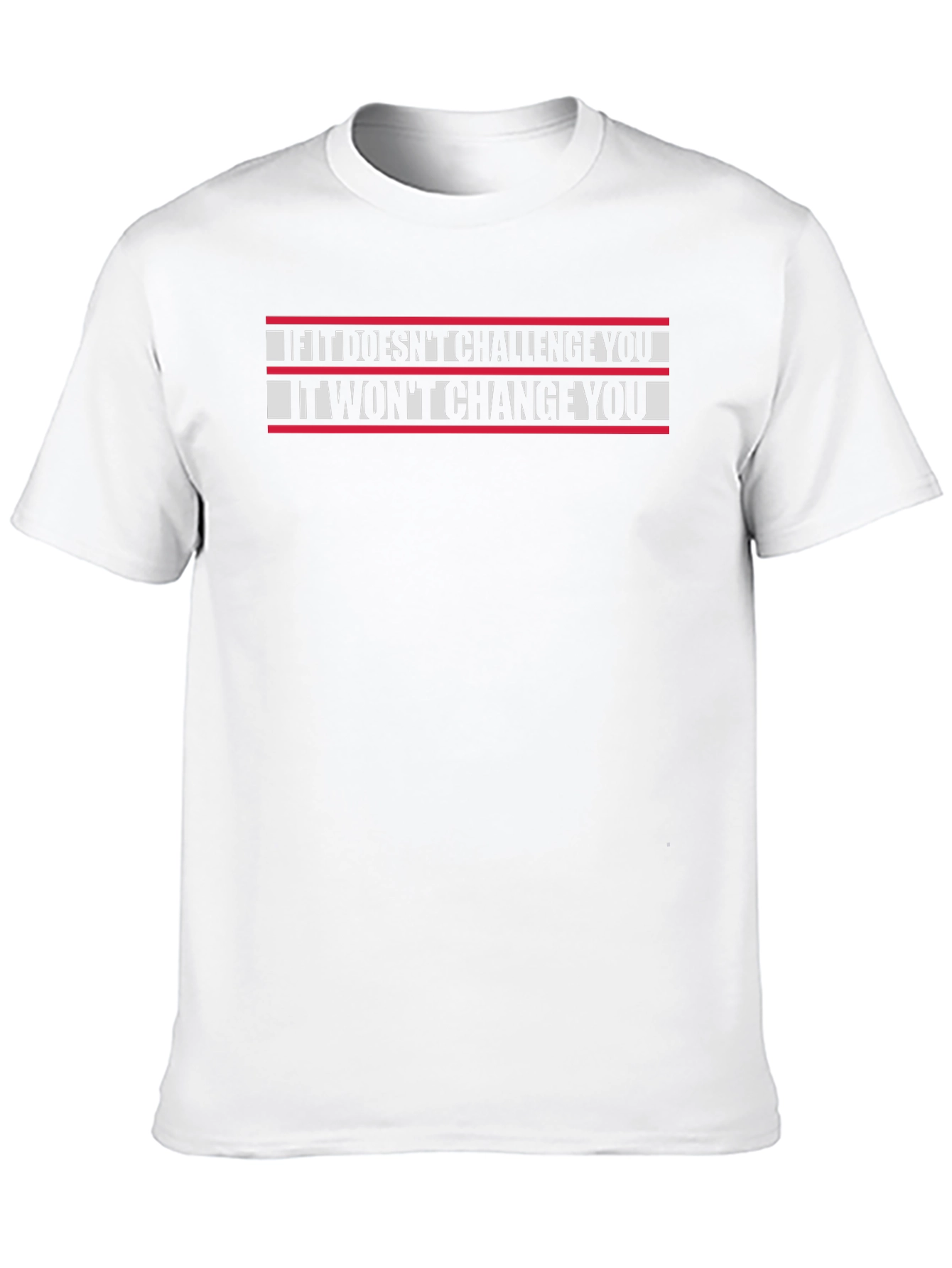 Challenge Yourself Graphic Tee - Motivational Black T-Shirt