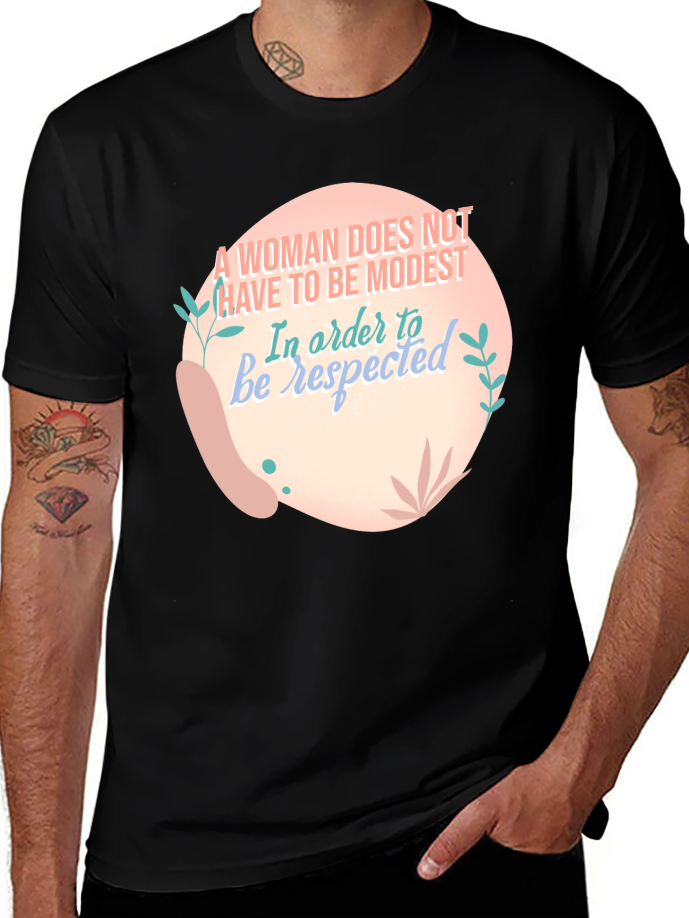 Empowering Womens Graphic T-Shirt - Be Respected