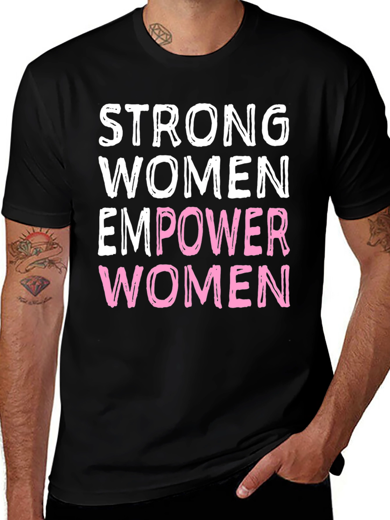 Strong Women Empower Women Graphic Tee