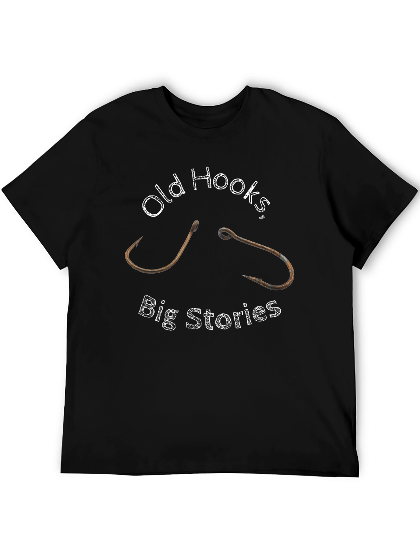 Old Hooks Big Stories Graphic Tee - Black