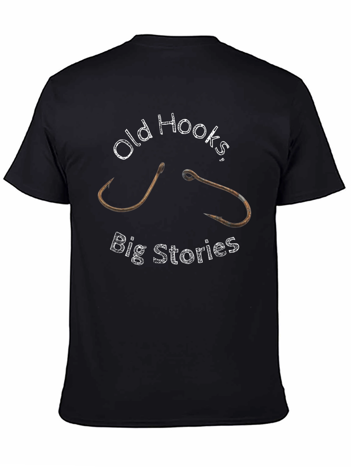Old Hooks Big Stories Graphic Tee - Black