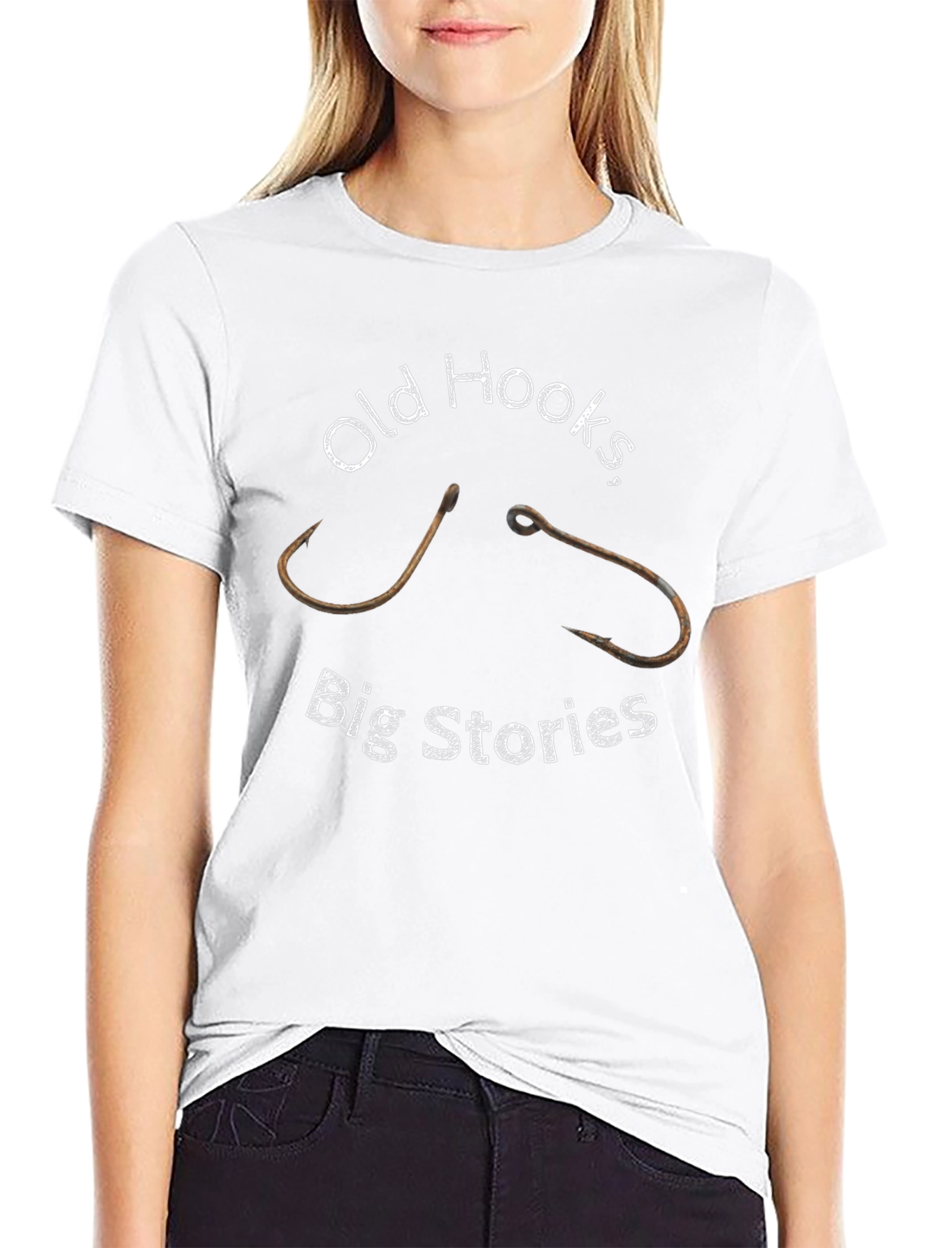 Old Hooks Big Stories Graphic Tee - Black