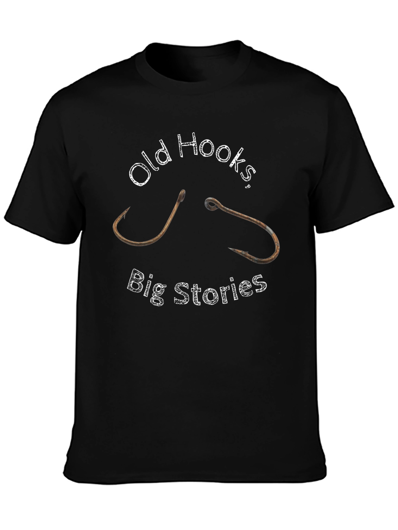 Old Hooks Big Stories Graphic Tee - Black