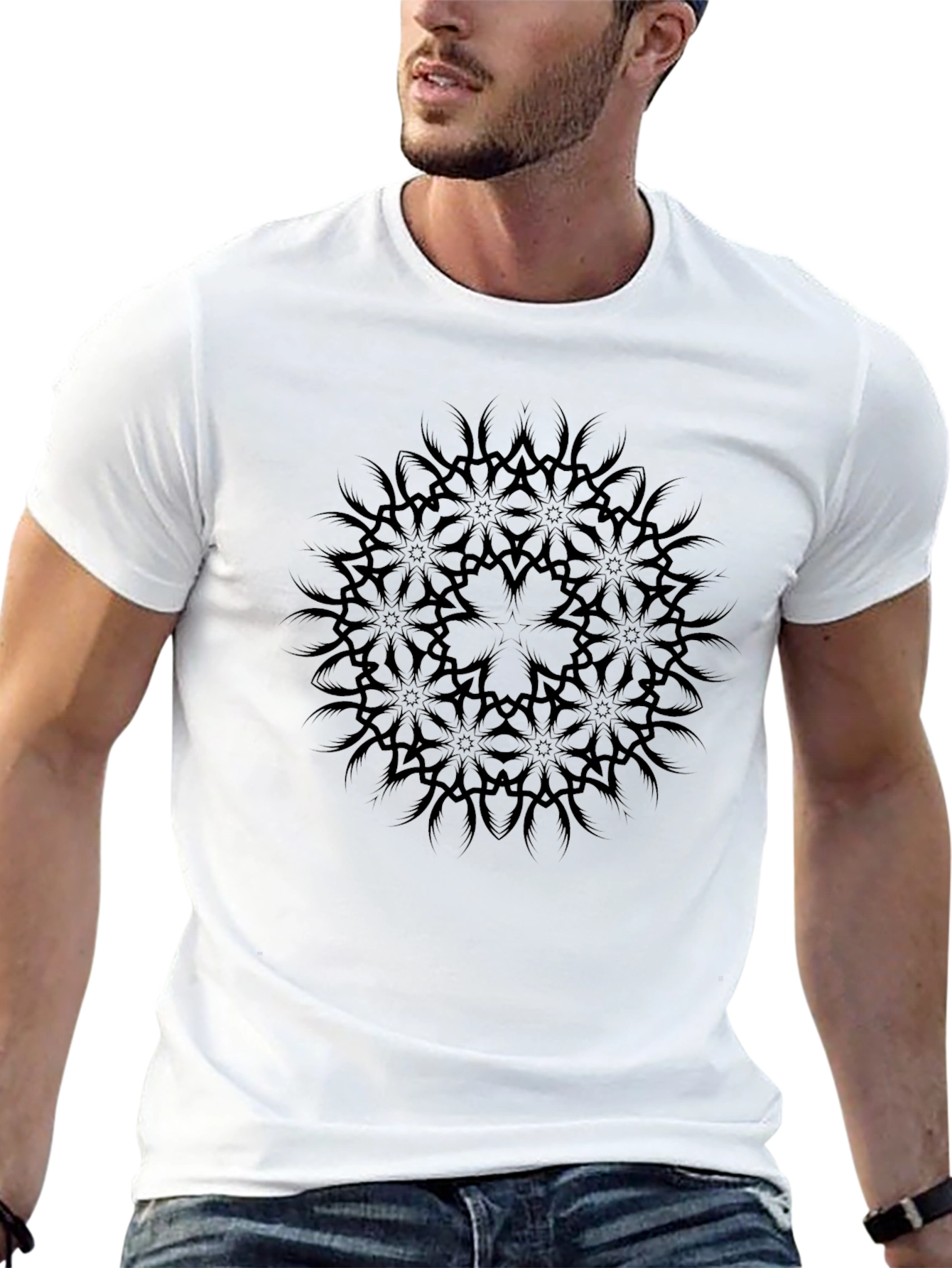 Black Mandala Graphic Tee