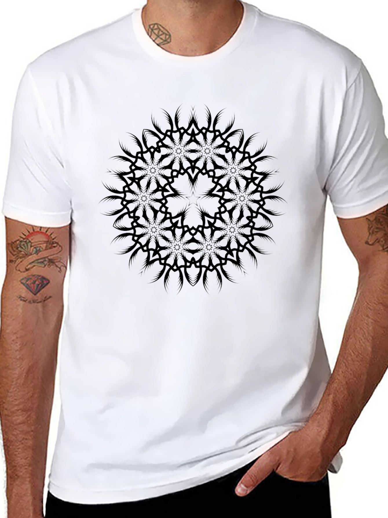 Black Mandala Graphic Tee