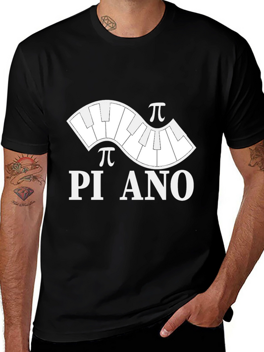 Pi-ano T-Shirt: Funny Math & Music Tee