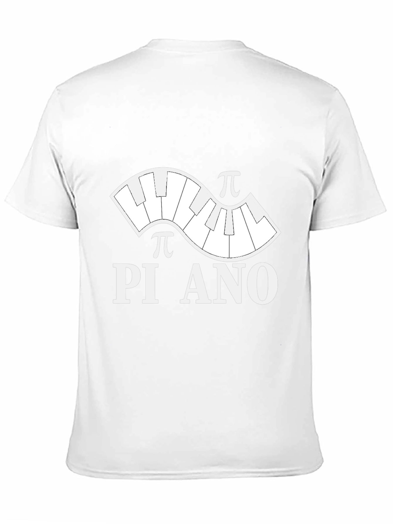 Pi-ano T-Shirt: Funny Math & Music Tee