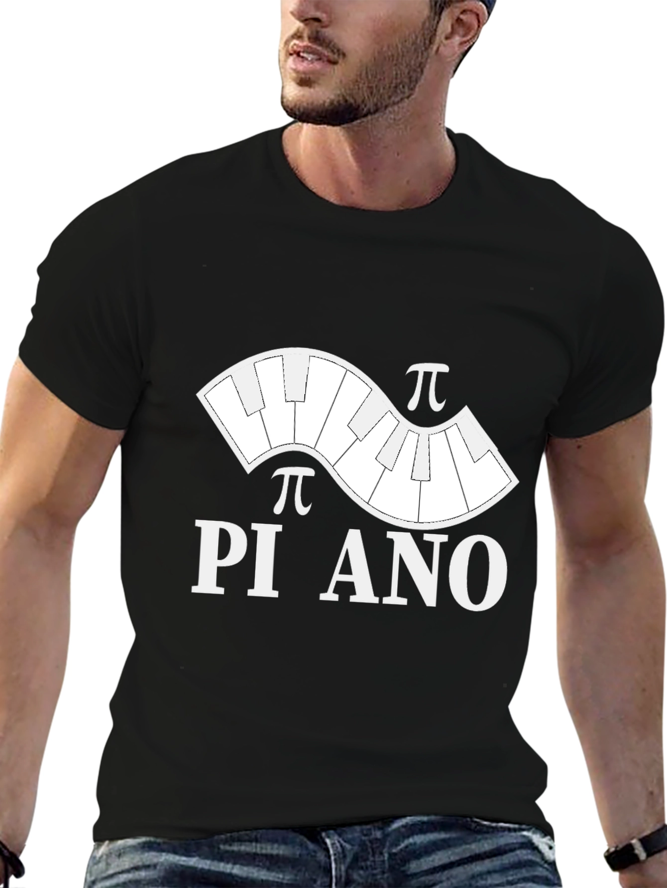 Pi-ano T-Shirt: Funny Math & Music Tee