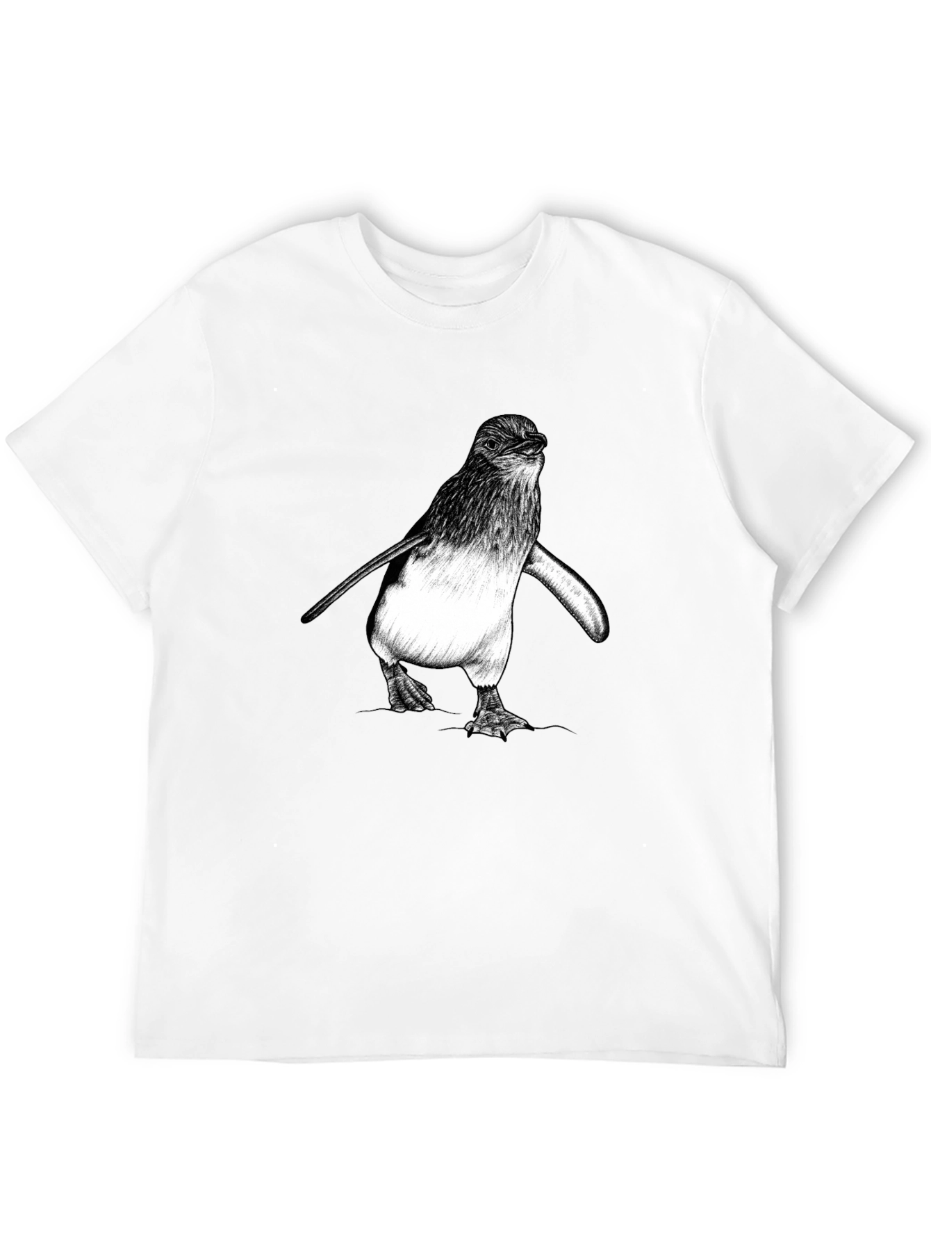 Penguin Graphic Tee - Black Cotton Comfort