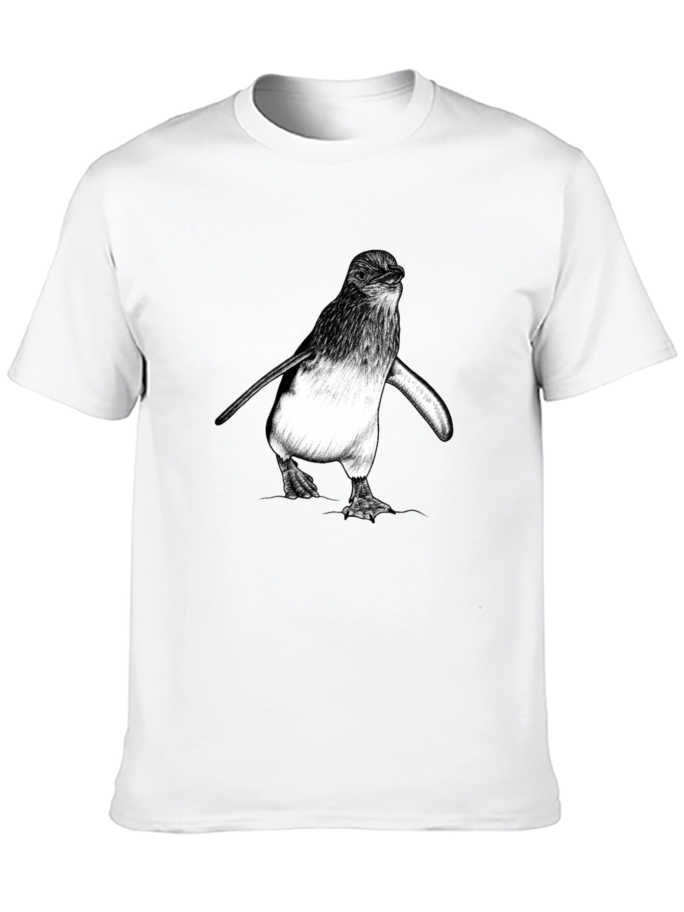 Penguin Graphic Tee - Black Cotton Comfort
