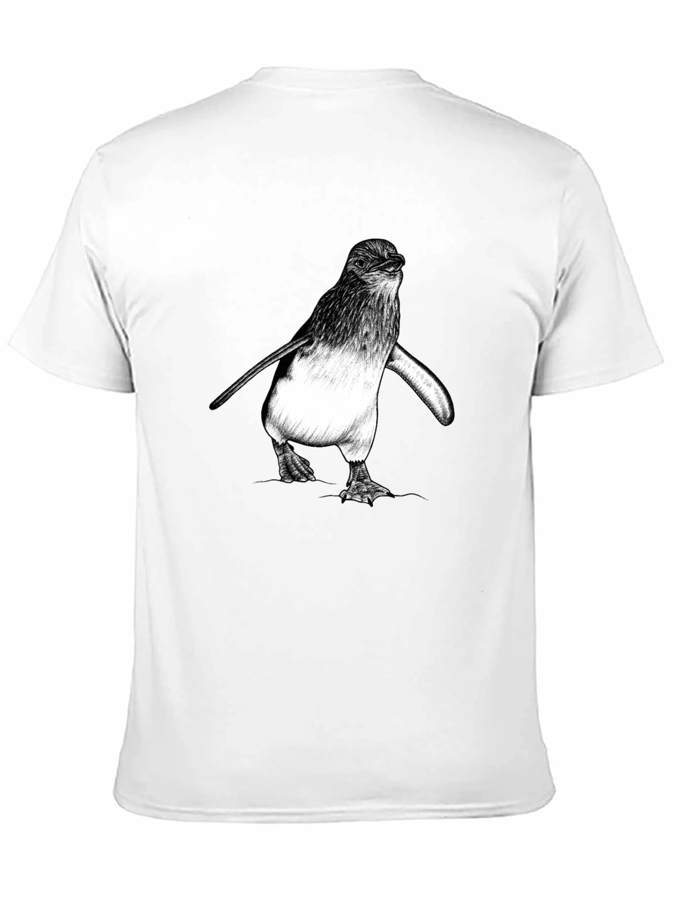 Penguin Graphic Tee - Black Cotton Comfort