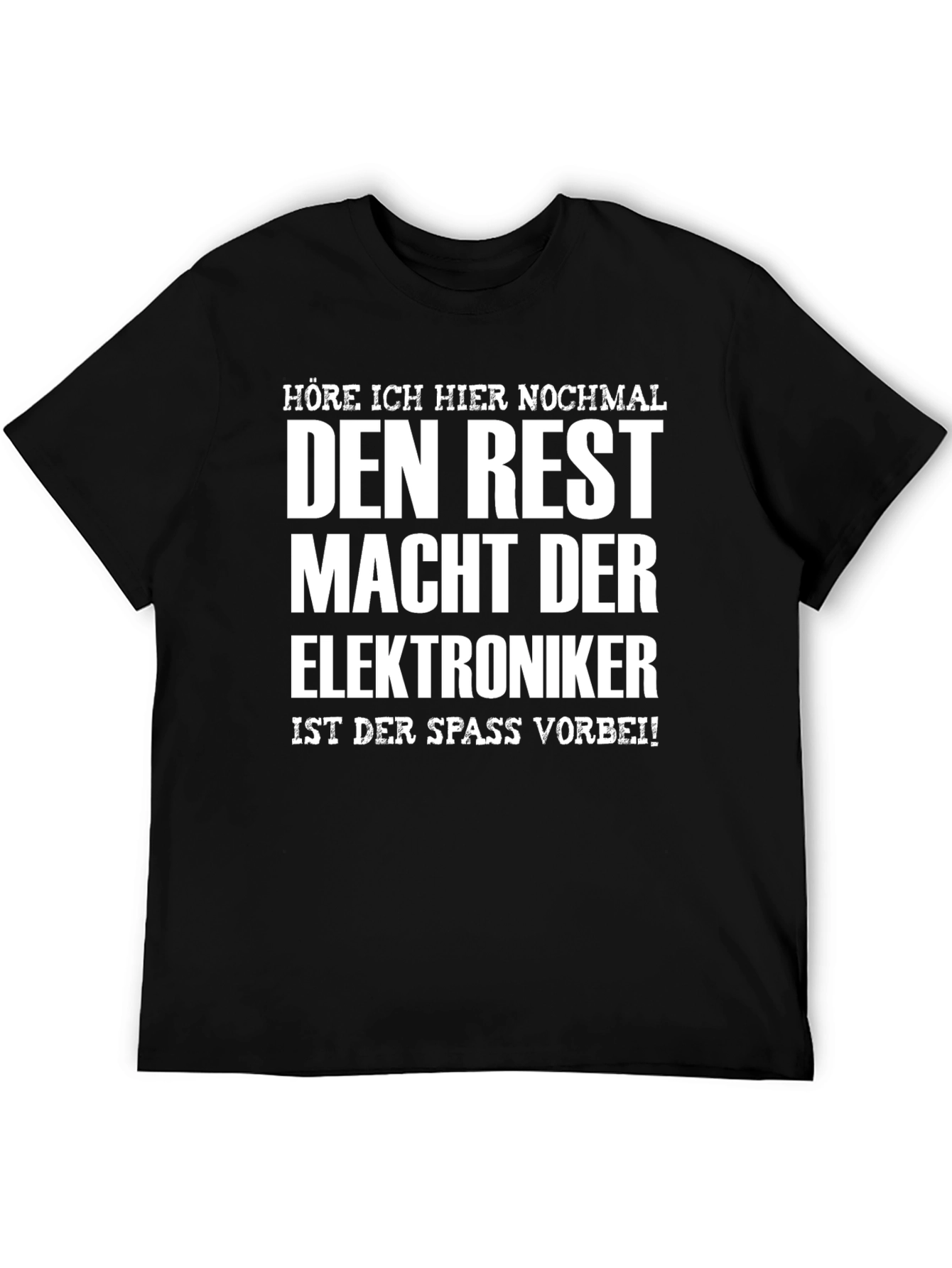 Electronics Technician Fun Black T-Shirt