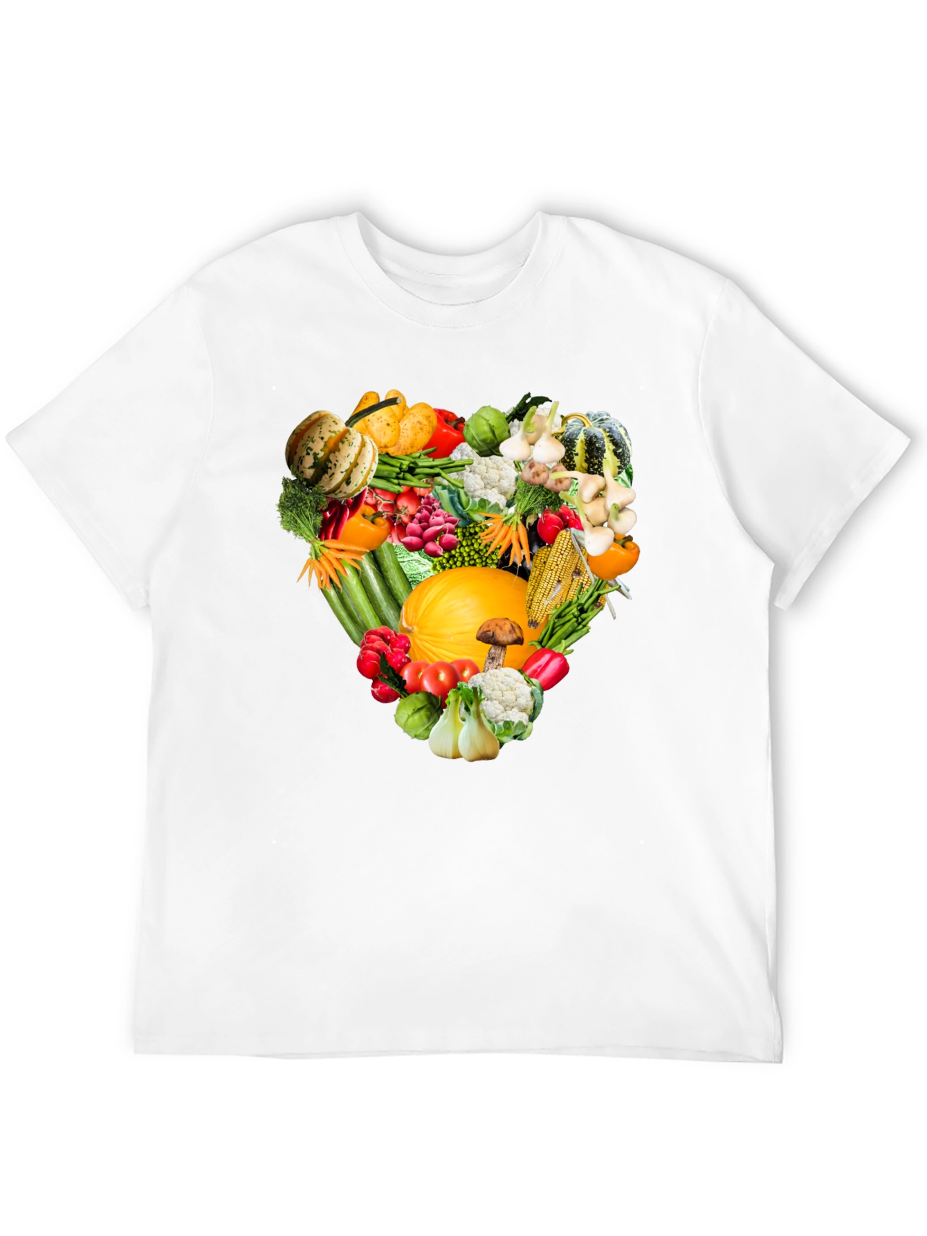 Vegetable Heart Graphic T-Shirt