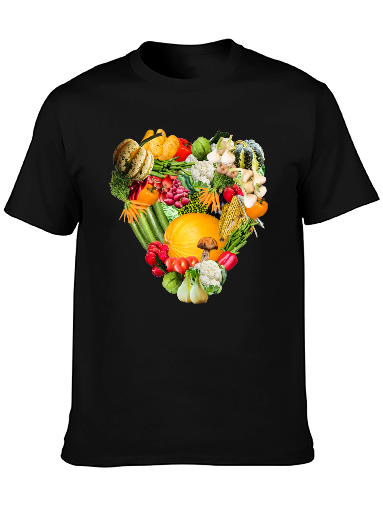 Vegetable Heart Graphic T-Shirt