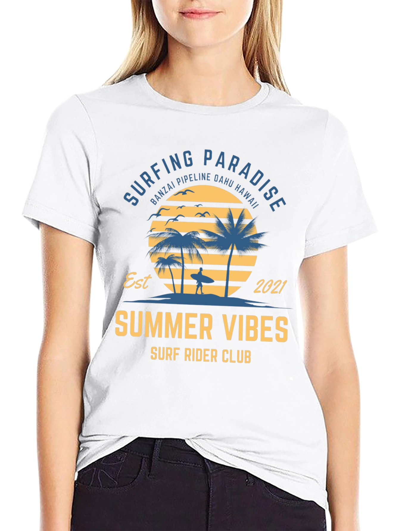 Surfing Paradise Summer Vibes T-Shirt