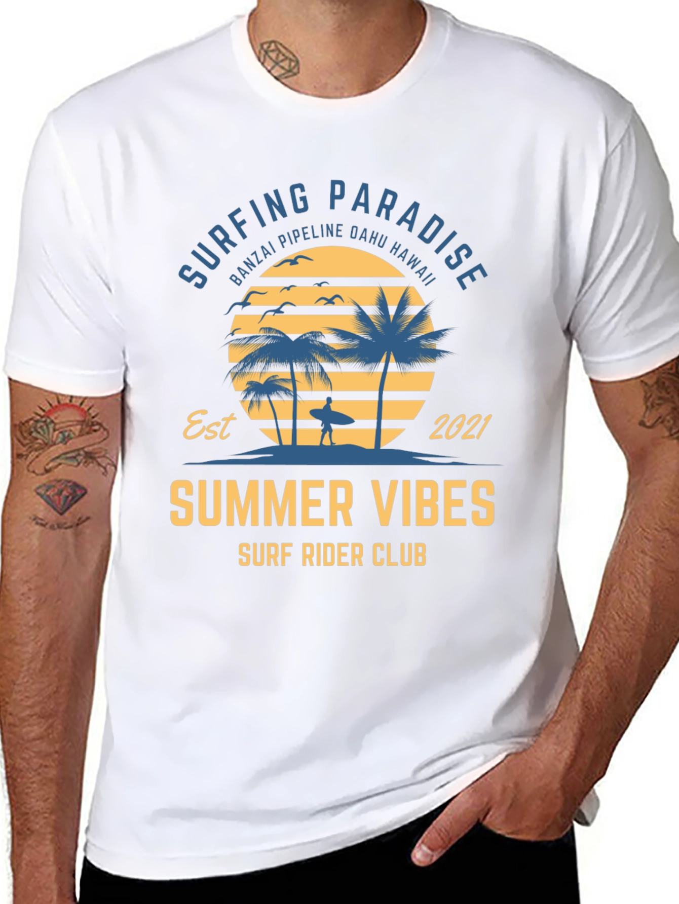 Surfing Paradise Summer Vibes T-Shirt