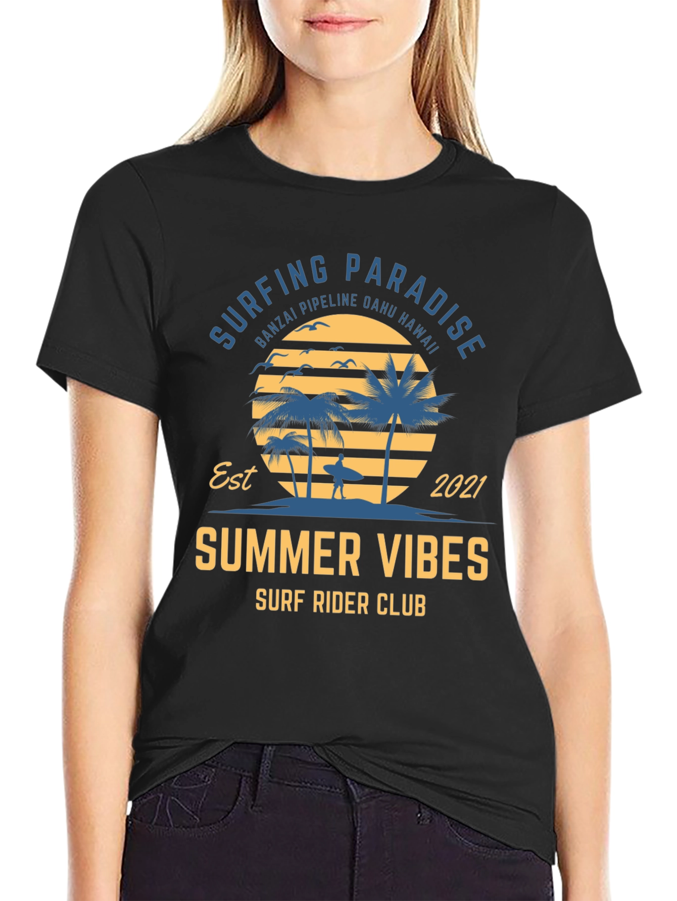 Surfing Paradise Summer Vibes T-Shirt