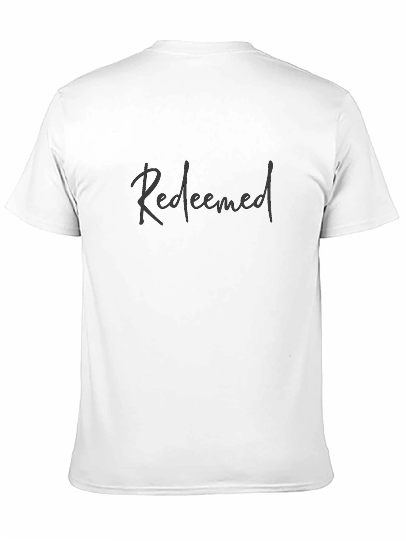 Redeemed Black Cotton Graphic Tee