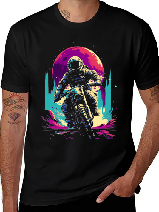 Retro Space Rider T-Shirt - Adventure Awaits!