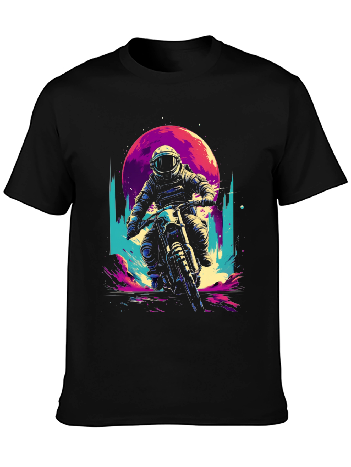 Retro Space Rider T-Shirt - Adventure Awaits!