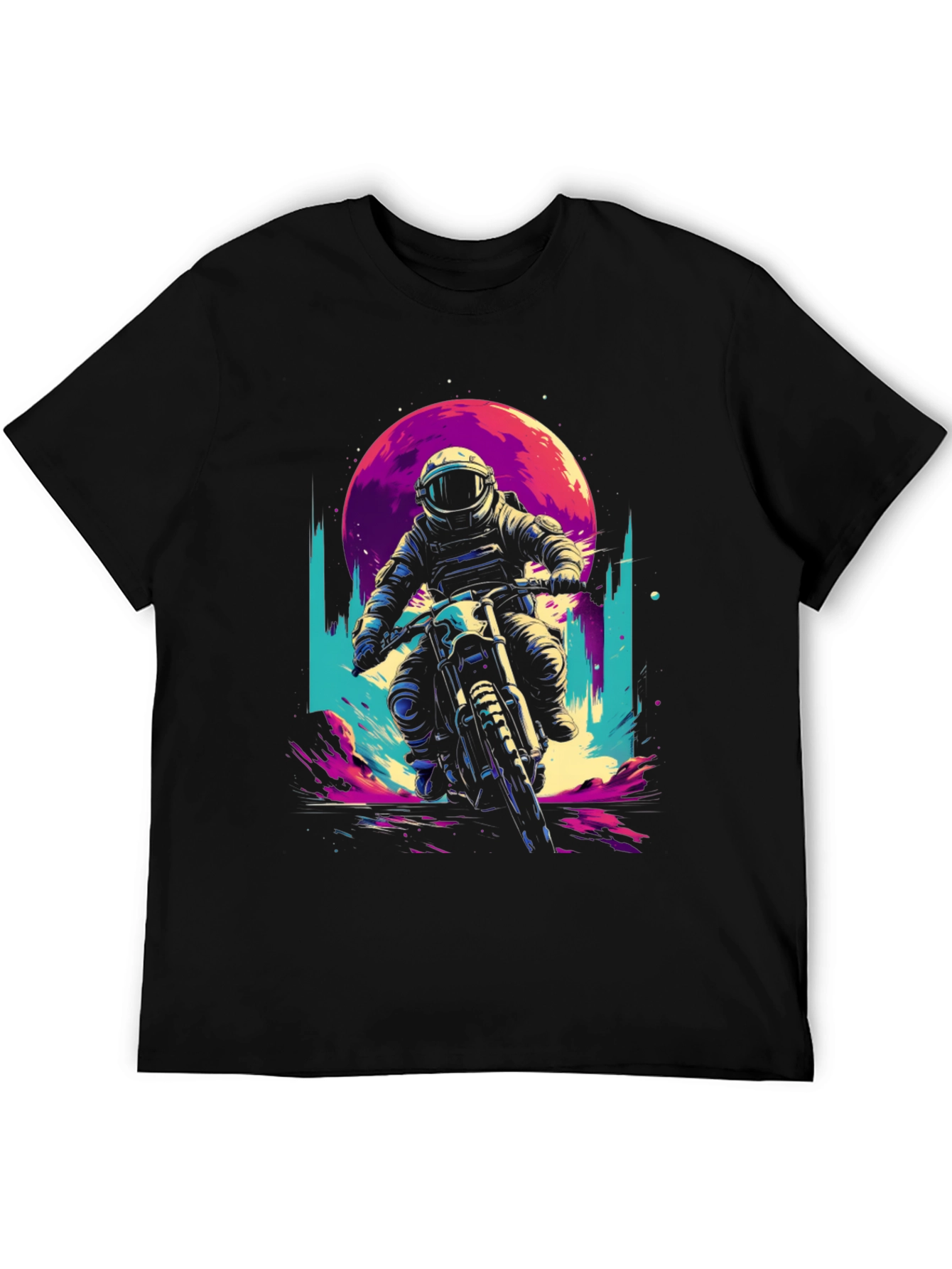 Retro Space Rider T-Shirt - Adventure Awaits!