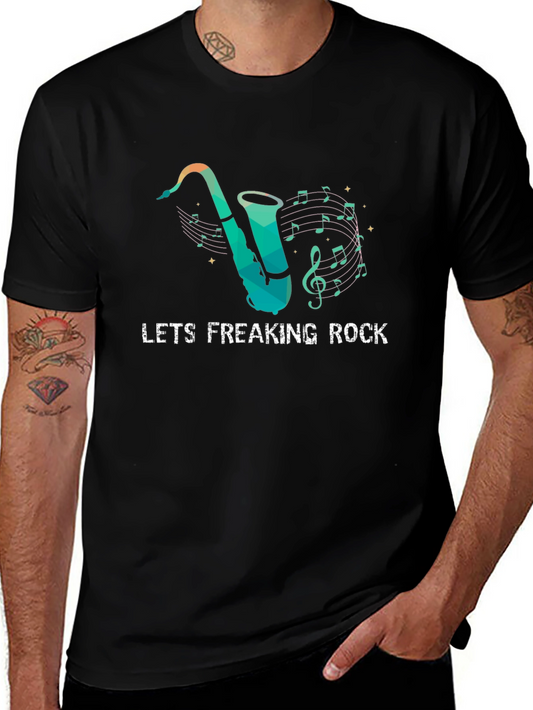 Lets Freaking Rock Saxophone T-Shirt