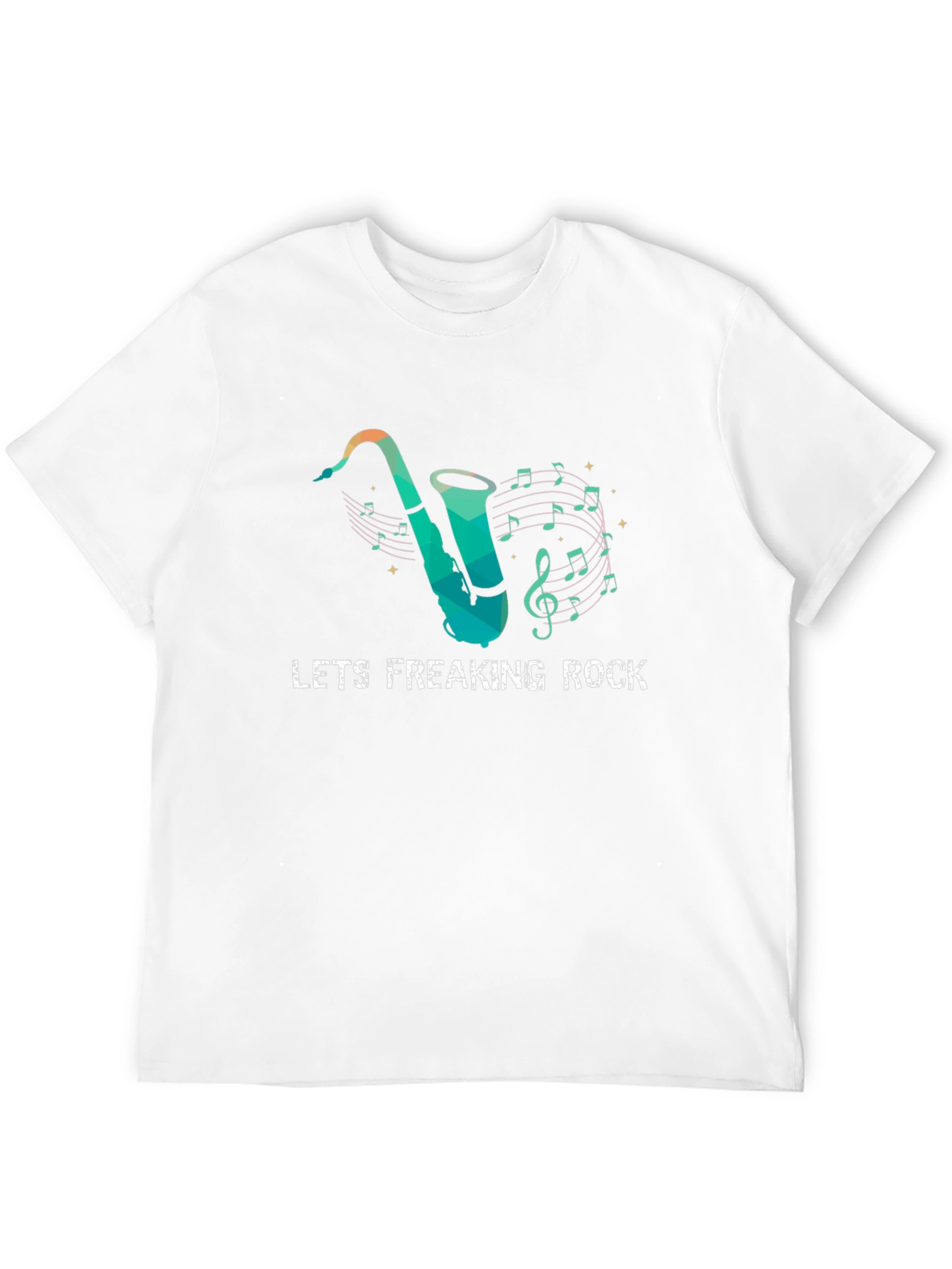 Lets Freaking Rock Saxophone T-Shirt