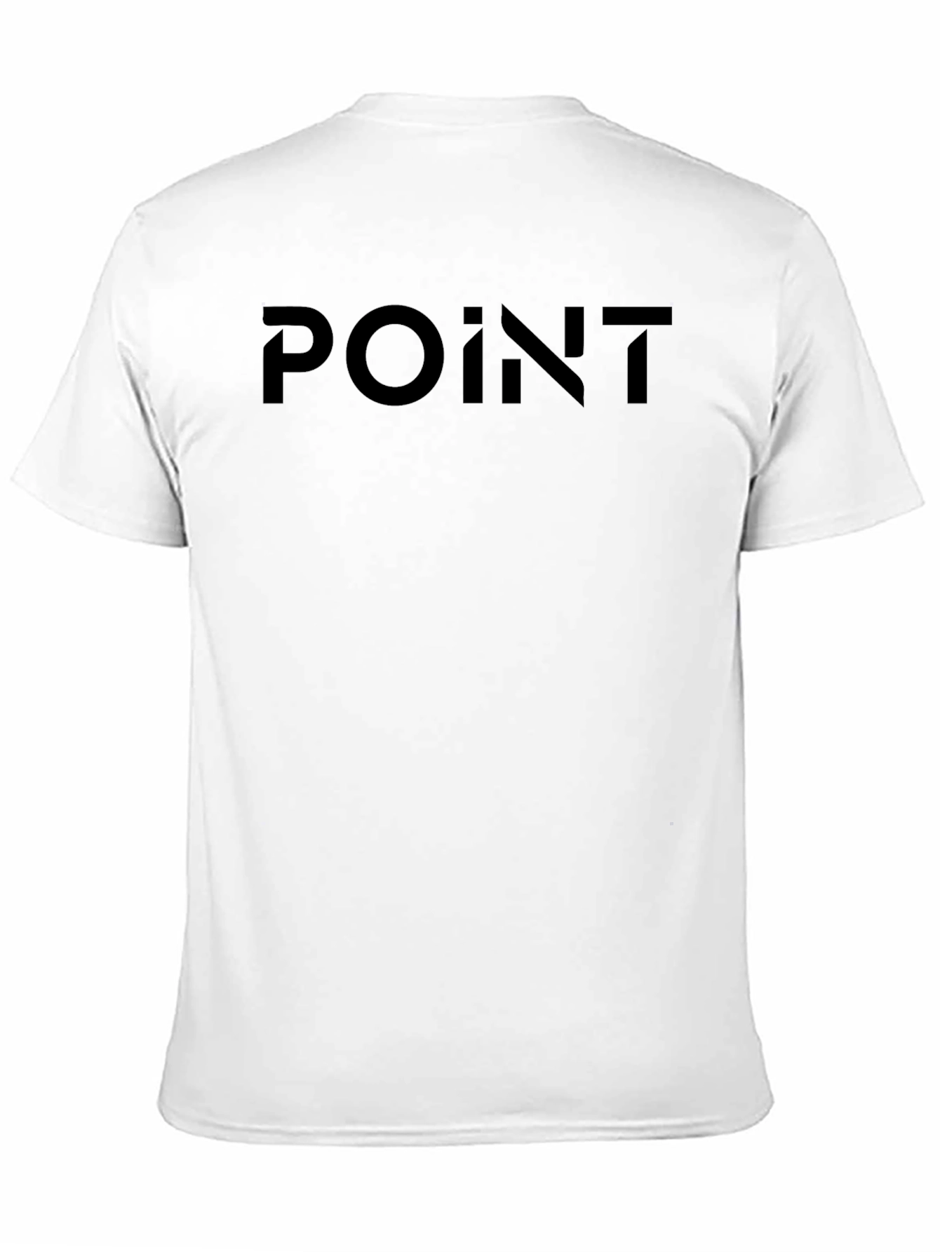 Black POINT Graphic Tee - Minimalist Design
