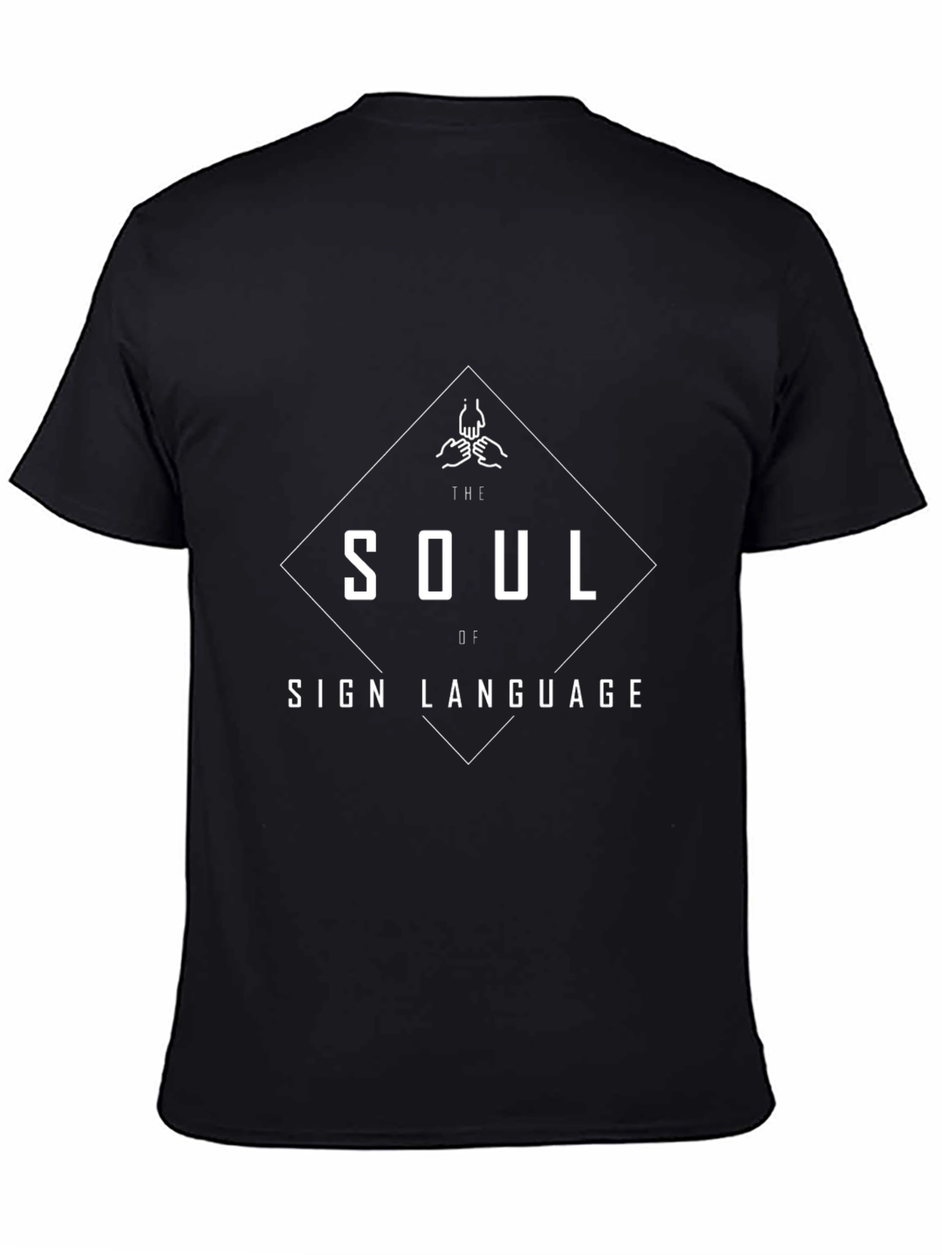 Soul of Sign Language T-Shirt | Black Graphic Tee