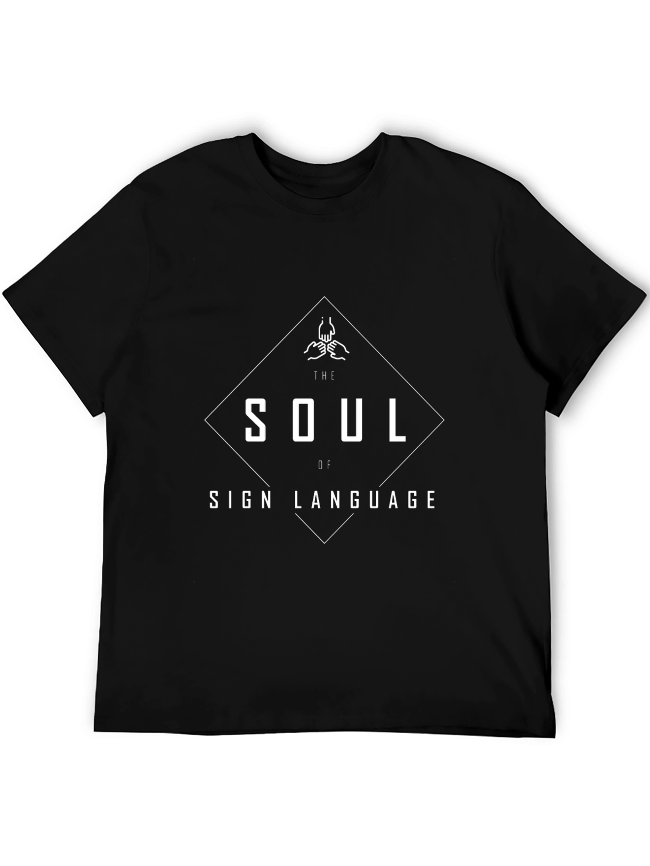 Soul of Sign Language T-Shirt | Black Graphic Tee