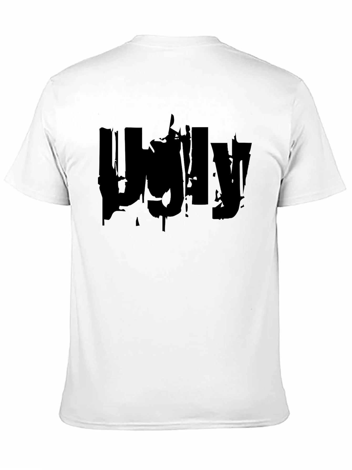 Ugly Graphic Print Black T-Shirt
