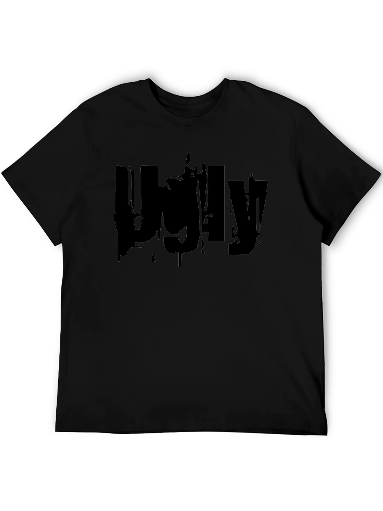 Ugly Graphic Print Black T-Shirt