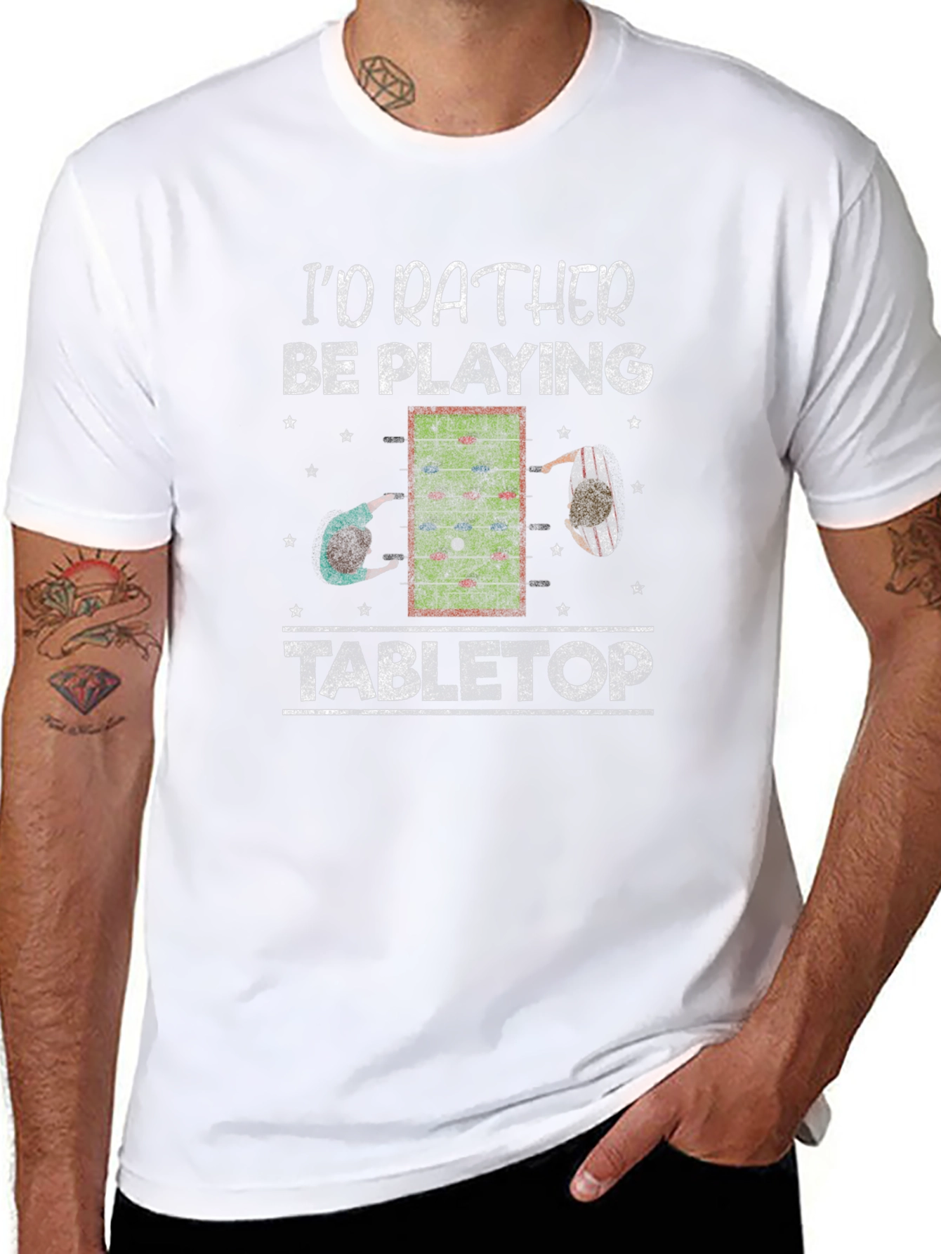 Tabletop Gaming T-Shirt - Id Rather Be Playing