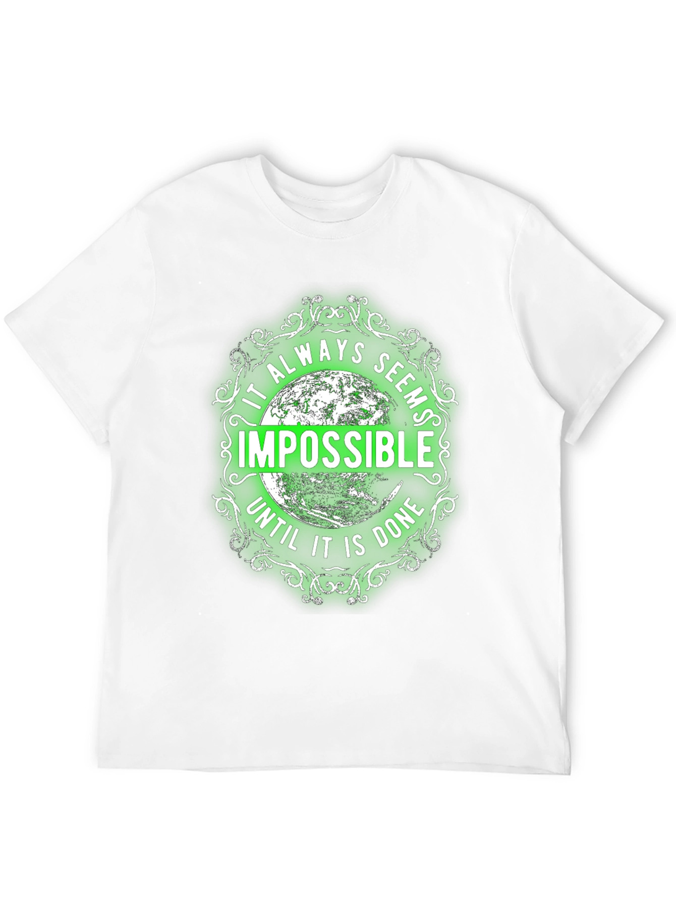 Motivational Graphic Tee - Impossible Quote Shirt