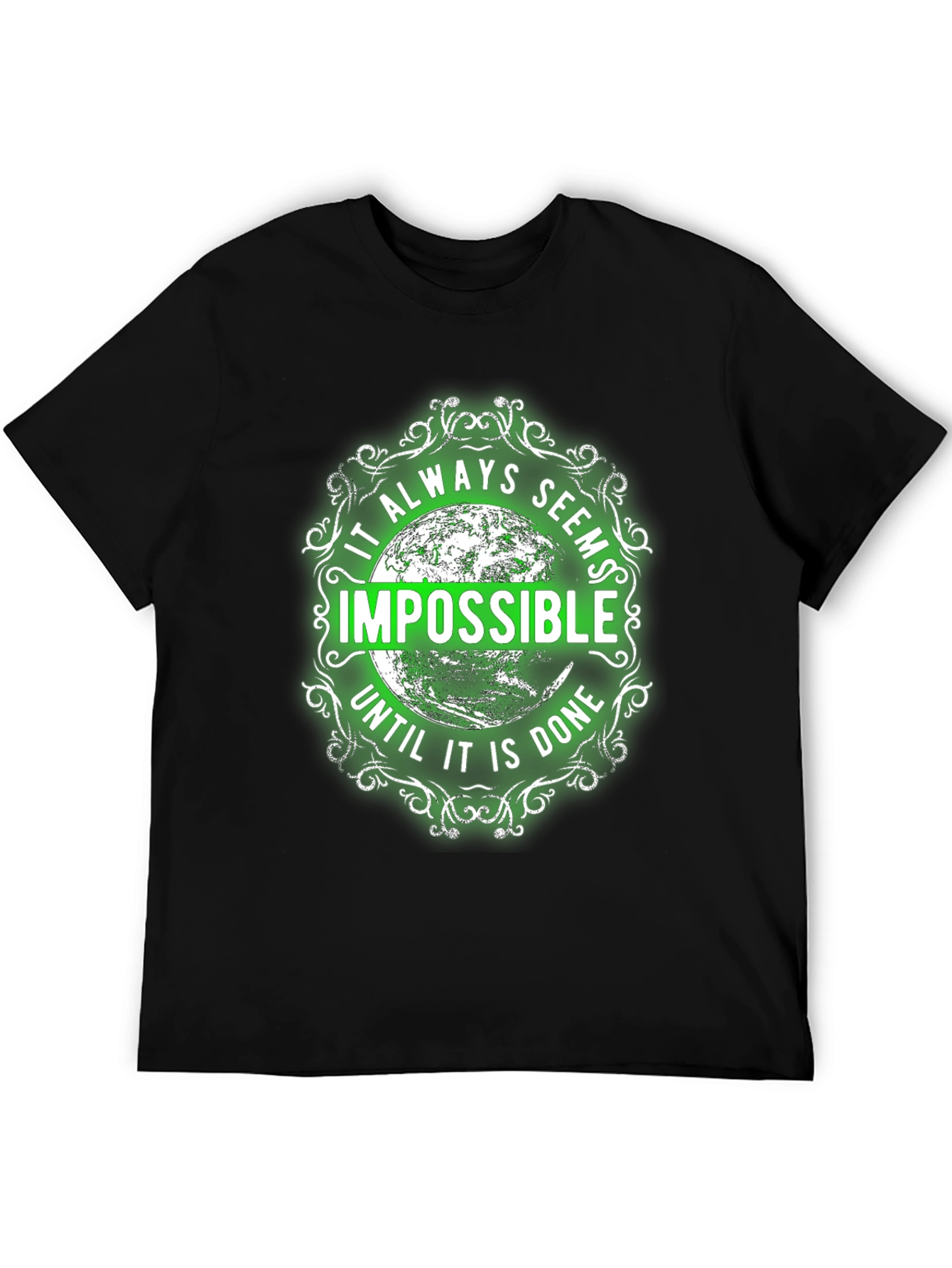 Motivational Graphic Tee - Impossible Quote Shirt