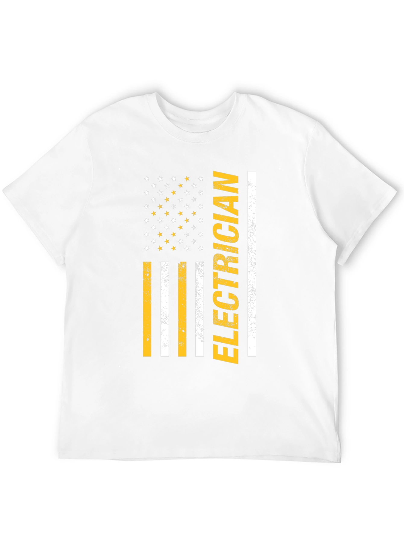 Electrician American Flag Graphic T-Shirt