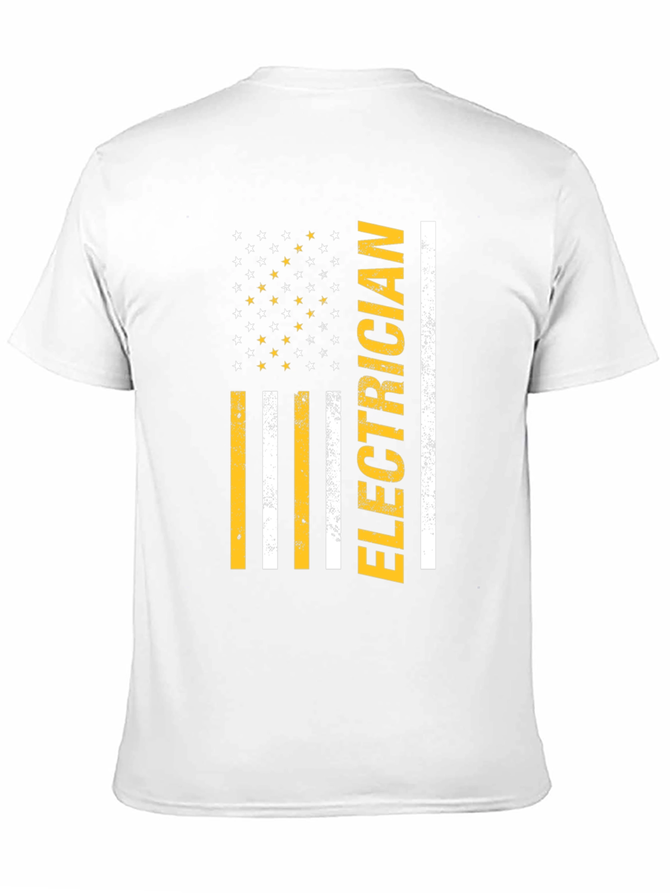 Electrician American Flag Graphic T-Shirt
