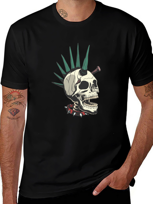 Punk Skull T-Shirt - Edgy Streetwear Tee