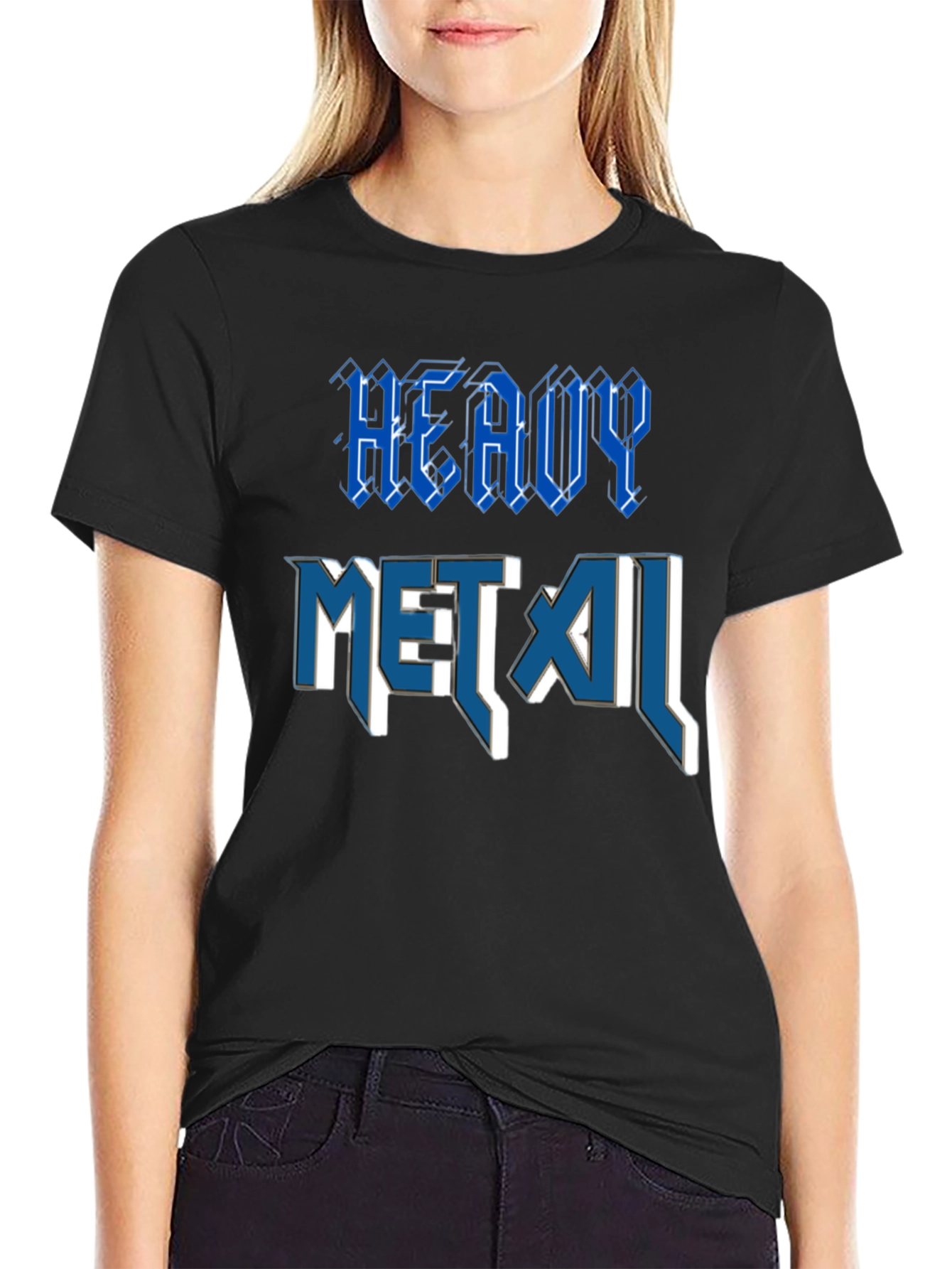 Heavy Metal Graphic T-Shirt - Classic Rock Style