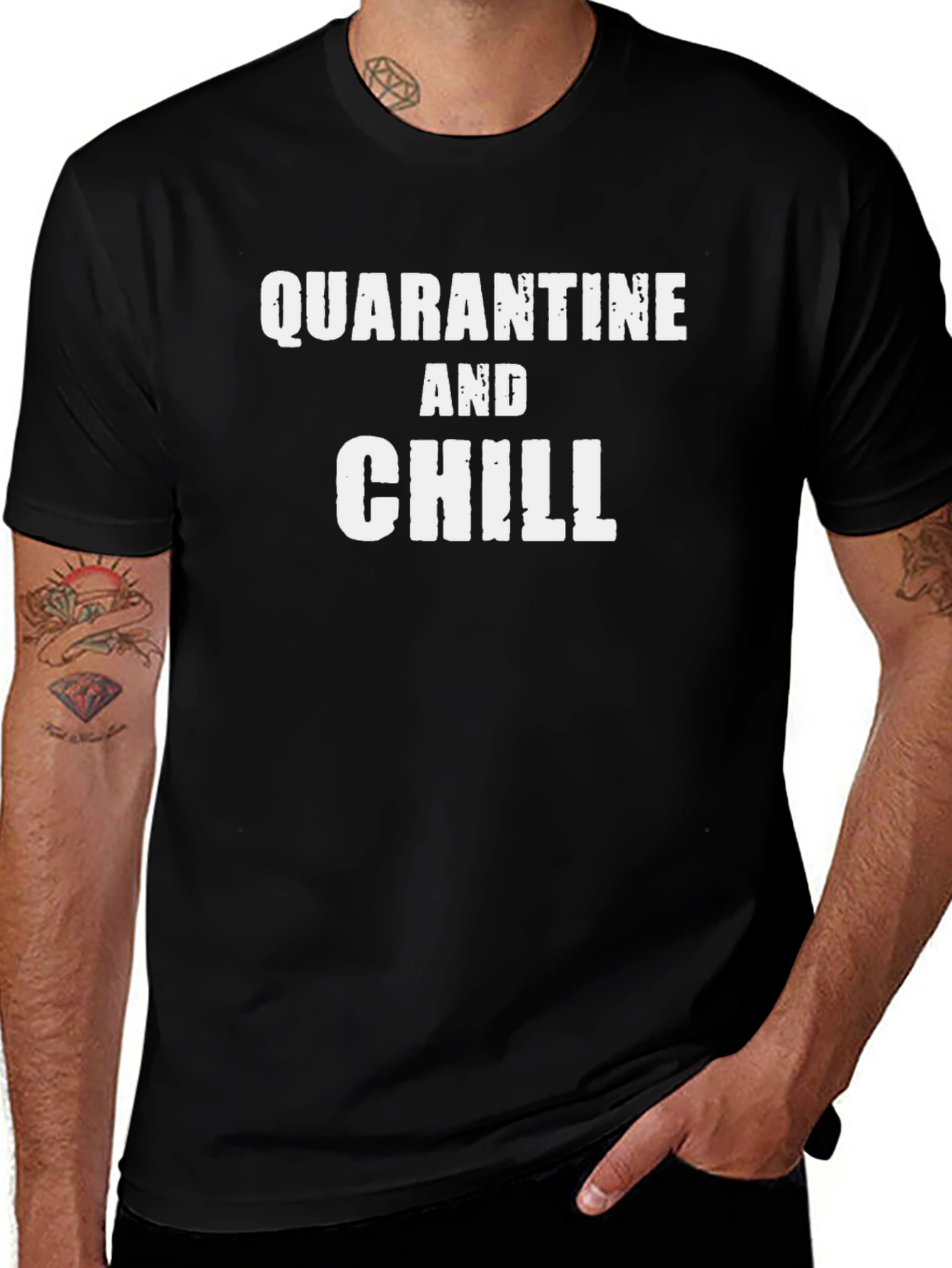 Quarantine and Chill Graphic T-Shirt