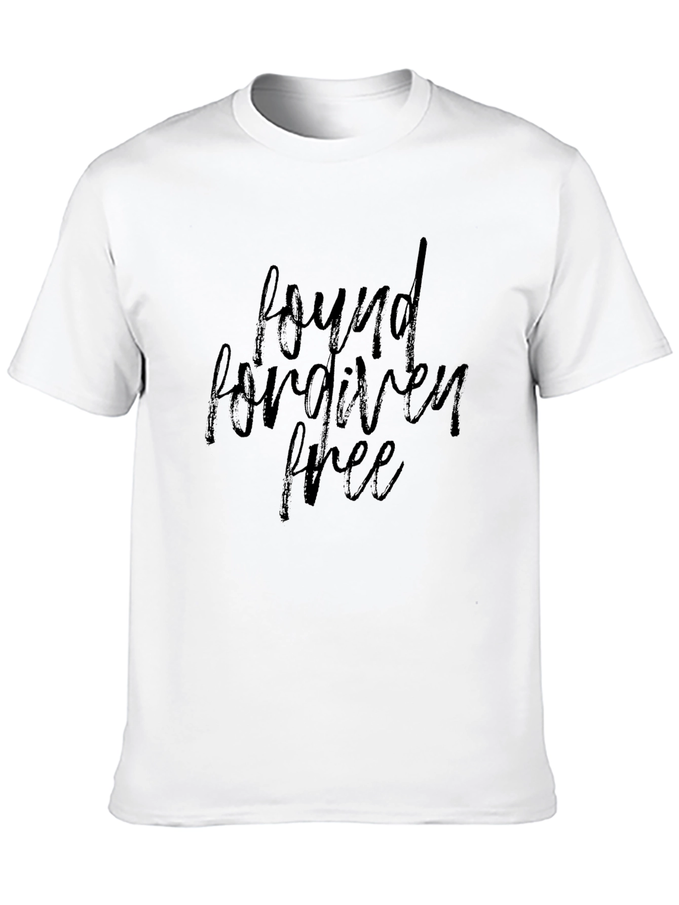 Found Forgiven Free Black Graphic Tee