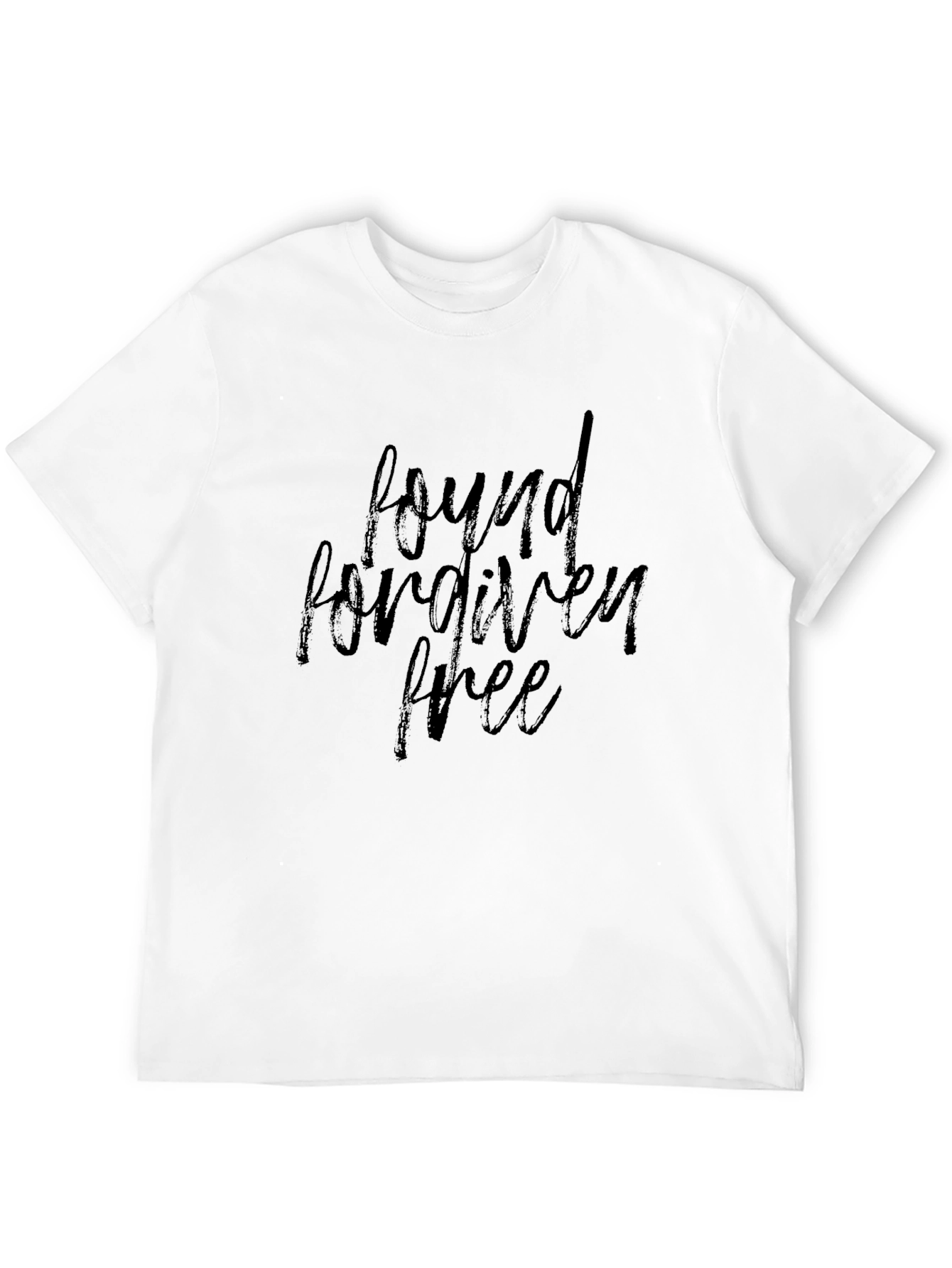 Found Forgiven Free Black Graphic Tee
