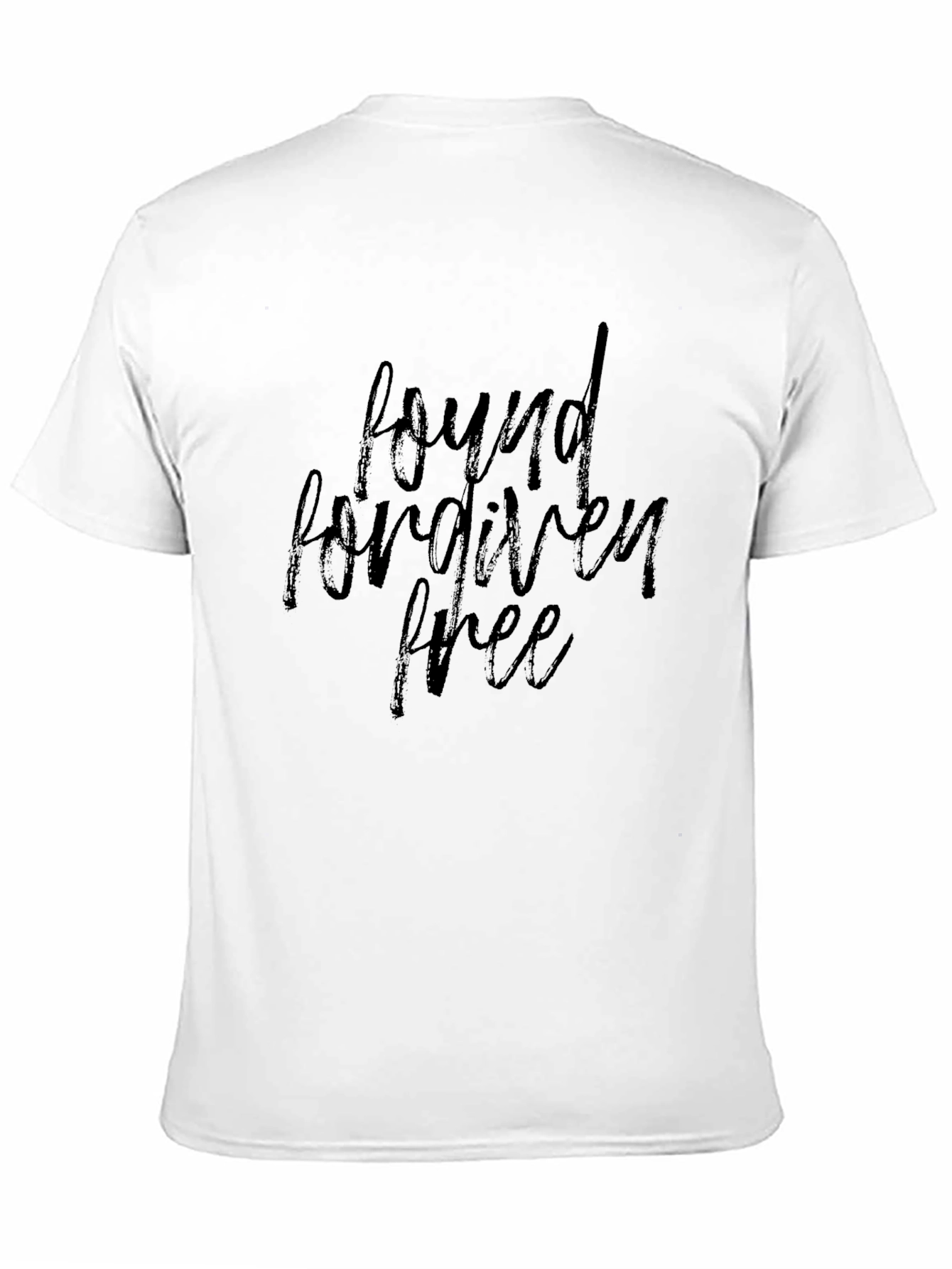 Found Forgiven Free Black Graphic Tee