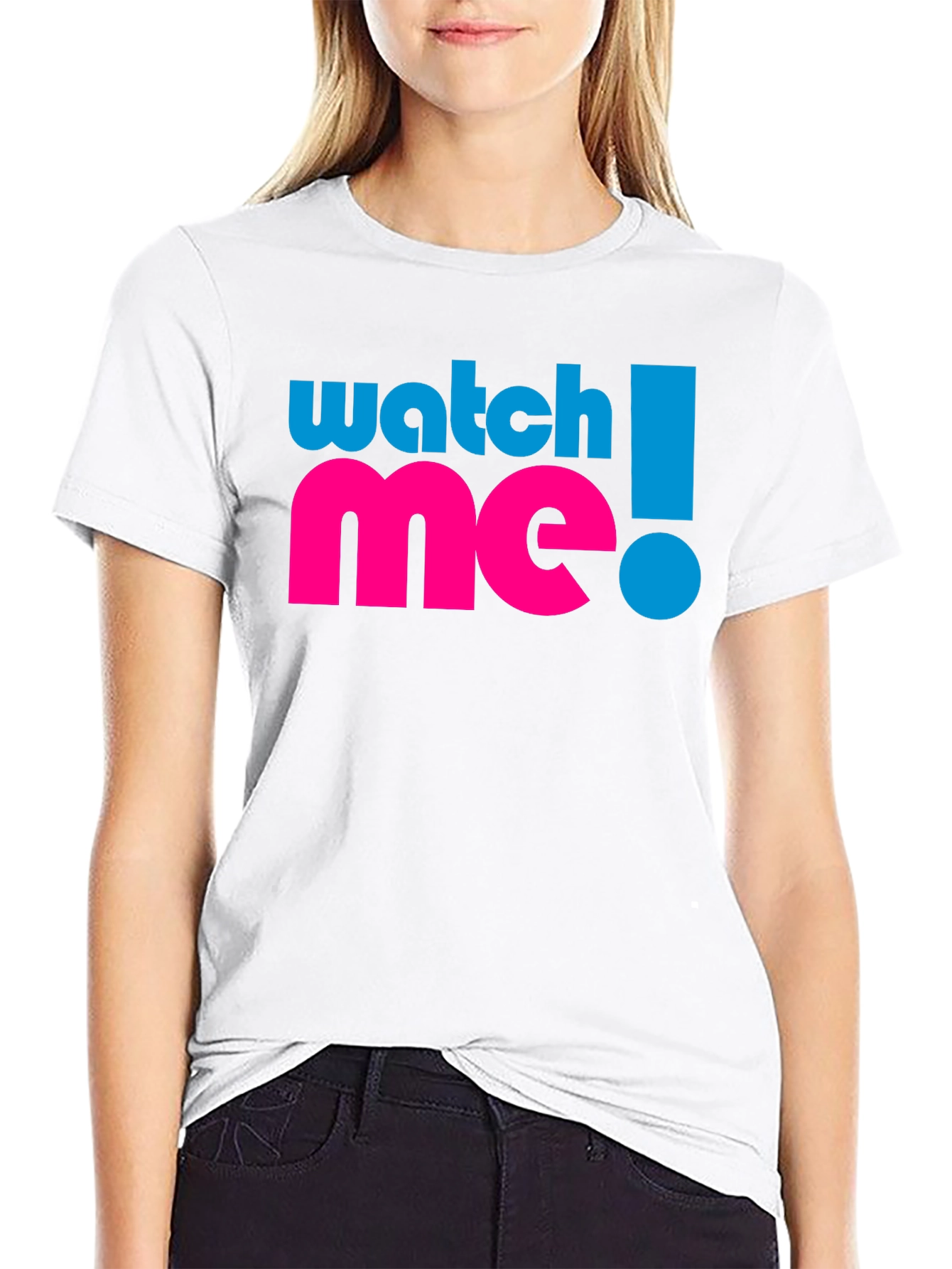 Watch Me! Graphic Tee - Black