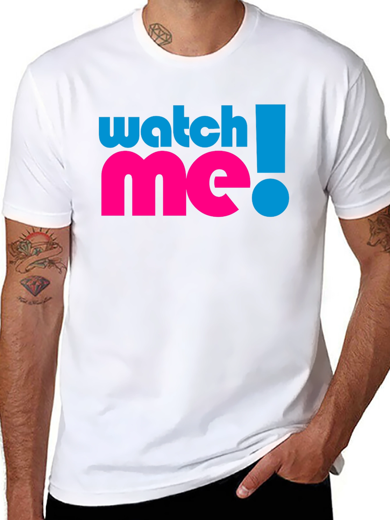 Watch Me! Graphic Tee - Black