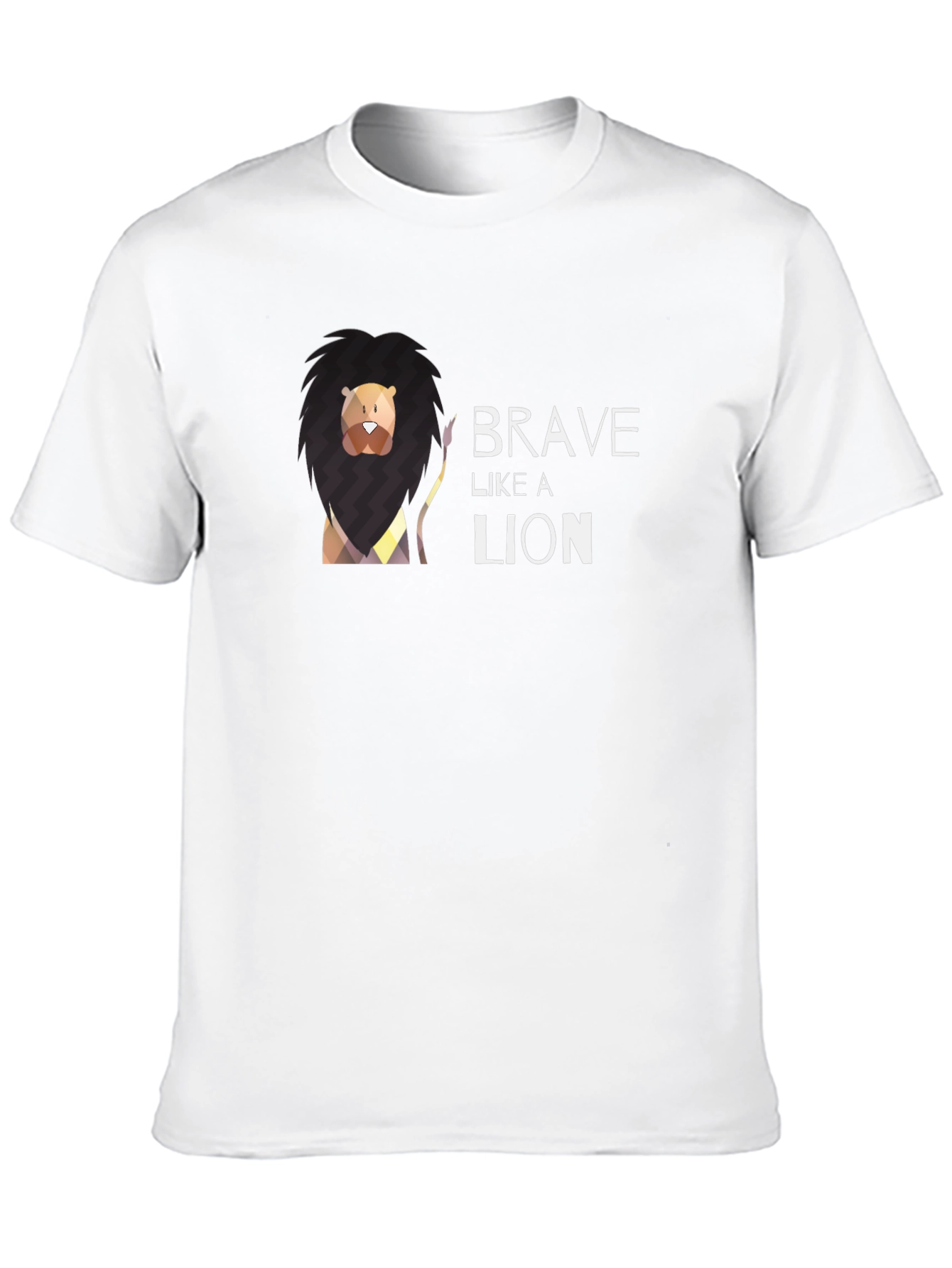Brave Like A Lion Graphic Tee - Black T-Shirt