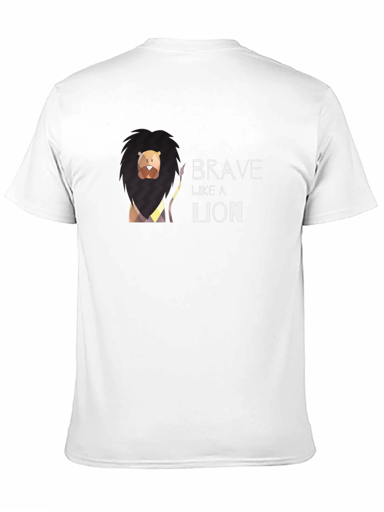 Brave Like A Lion Graphic Tee - Black T-Shirt